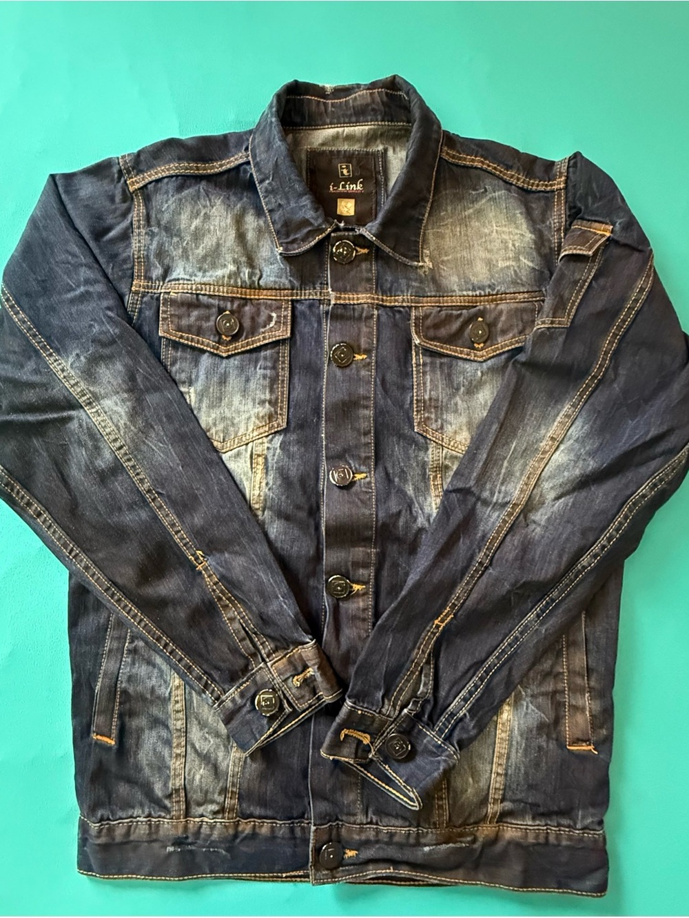 Link Men’s Washed Indigo Denim Jacket
